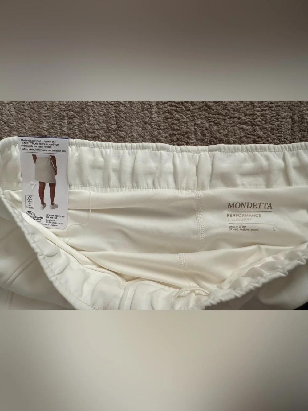 Bundle of 2 Tennis Skorts Size Large in Black & White NWT